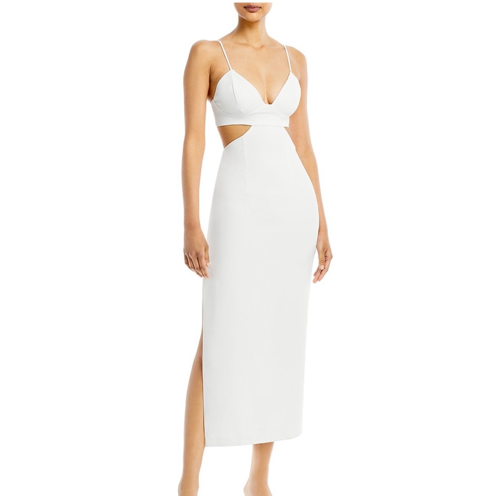 NWT Bardot Cut Out Slit Midi Dress